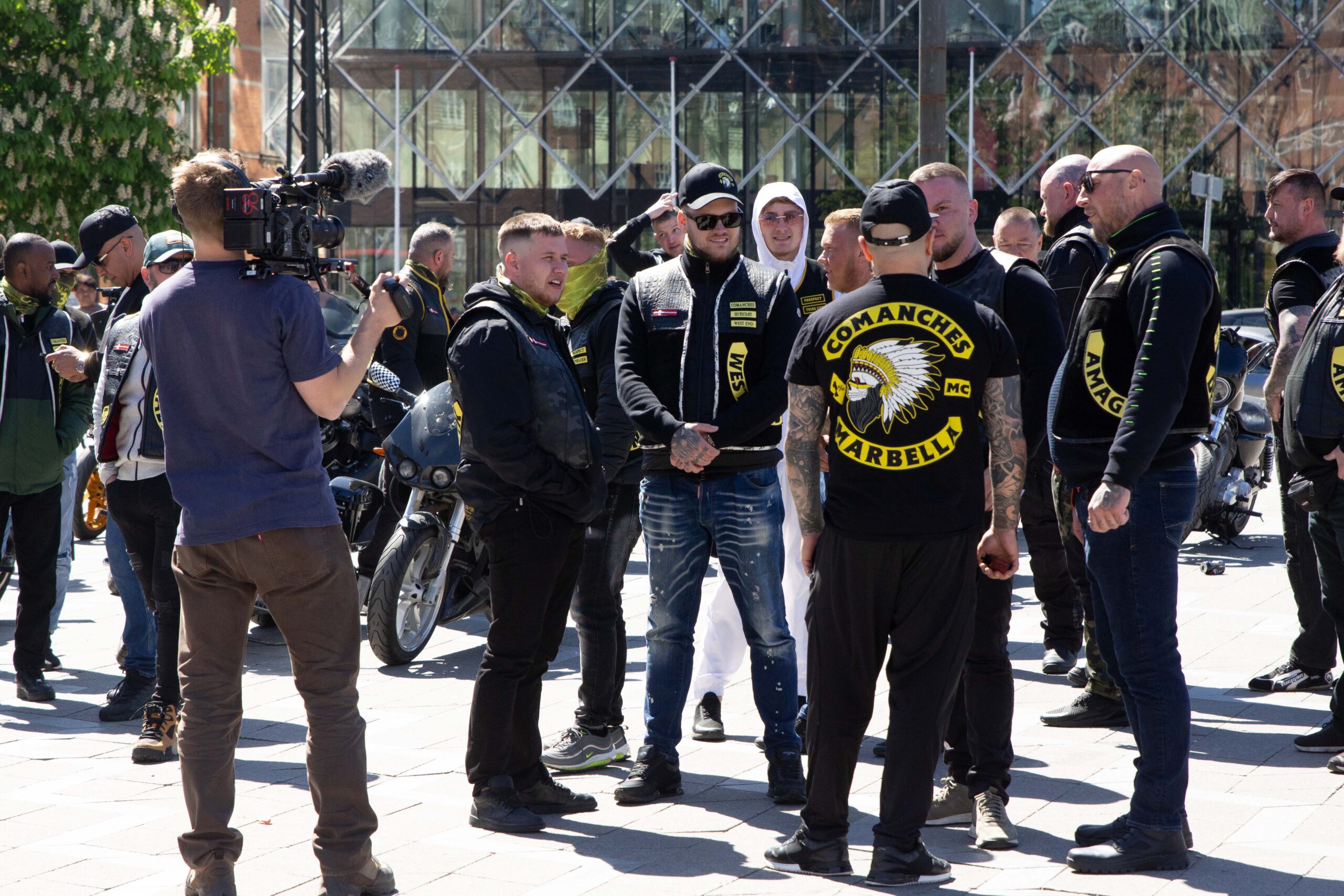 fredelig Rocker Demo på Rådhuspladsen